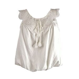 Free People Women's Clover Croft Crochet Camisole - White